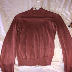 Coral turtle neck sweater